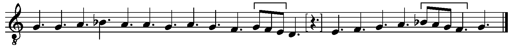 Refrain musical notation